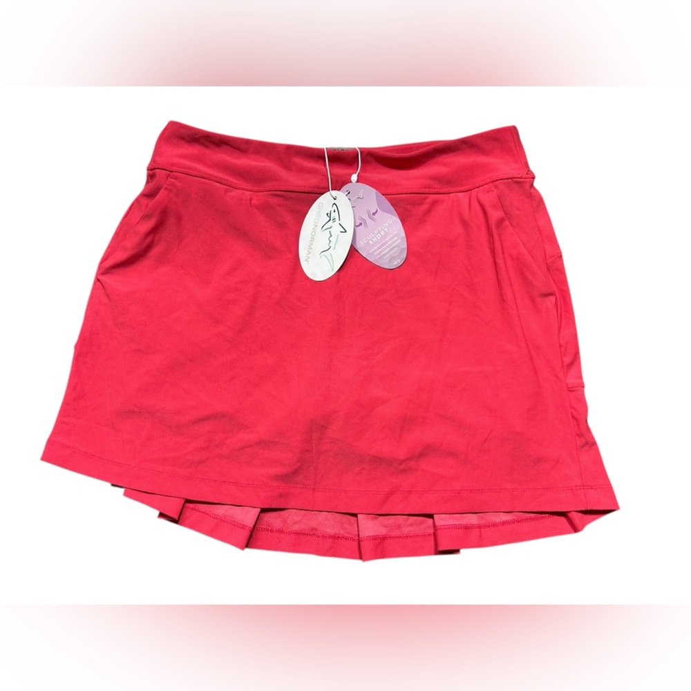 GREG NORMAN strawberry sculpting compression golf tennis skirt skirt size L NWT